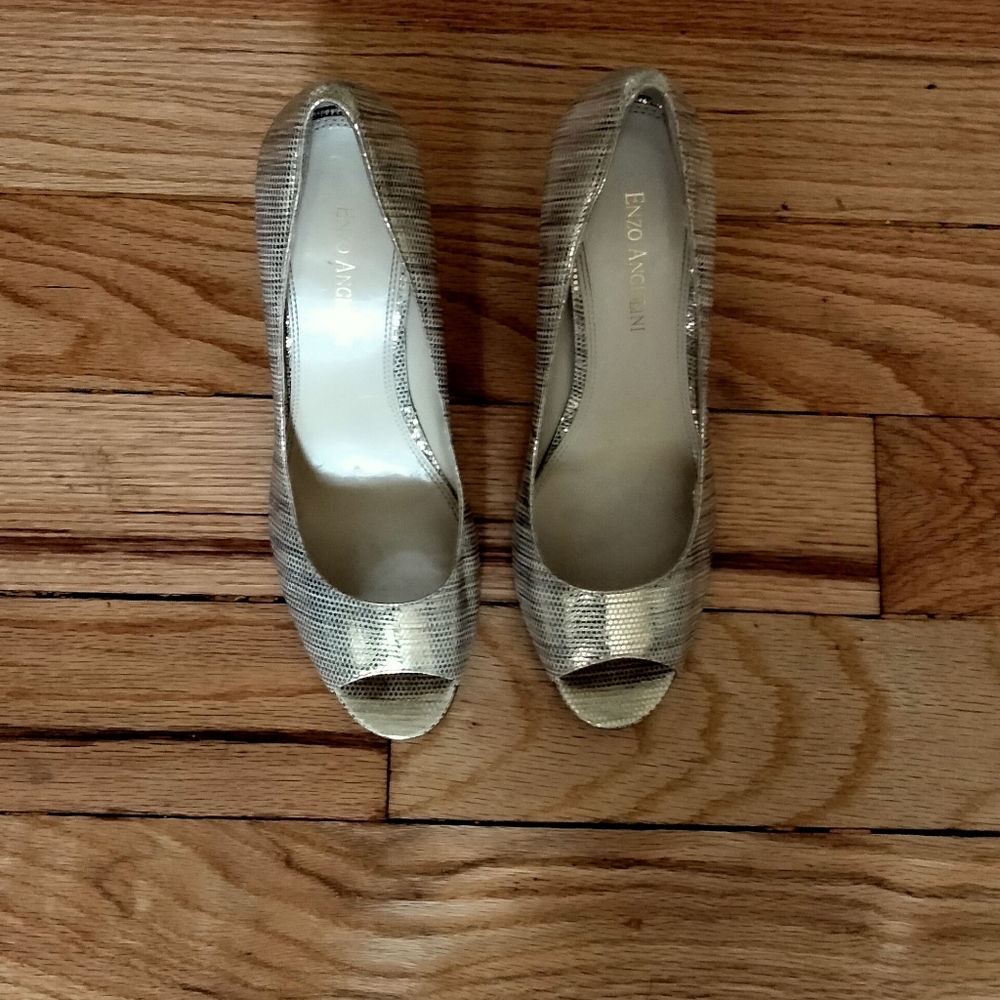 Enzo Angiolini open toe heels - Picture 2 of 13
